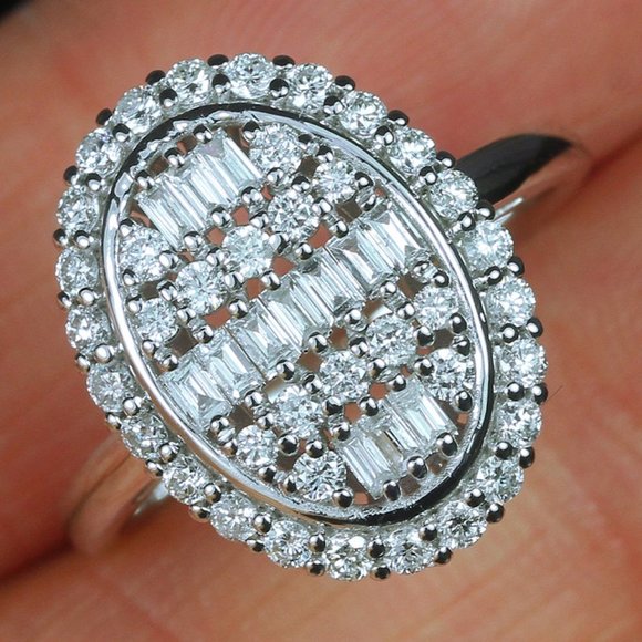 🔥 Big Oval Full Gemstone Zircon Independent Anillos Rings for Women, PD150 - Picture 3 of 6